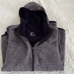 Large Nike purple and black Dri fit hoodie